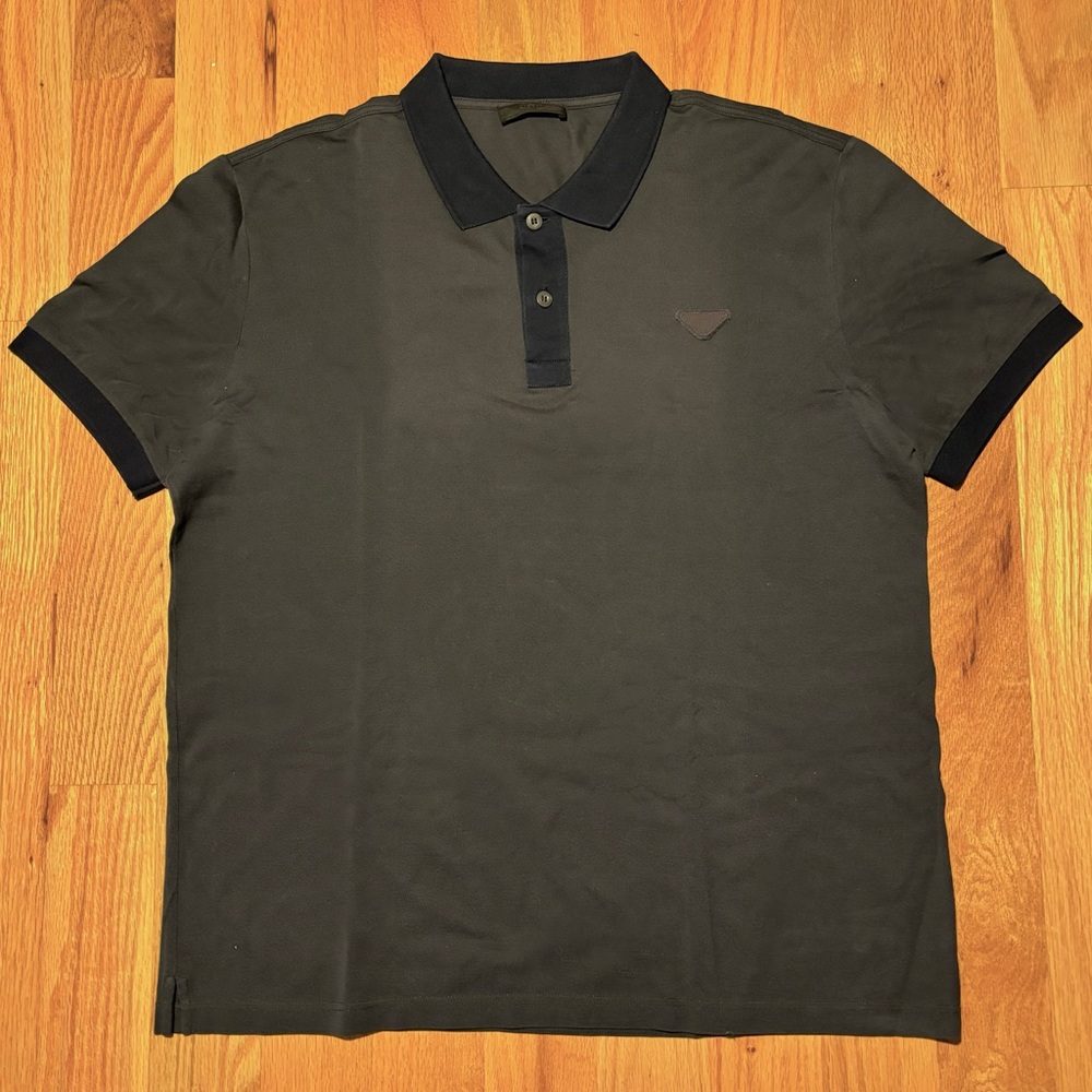 Prada Black Polo Shirt